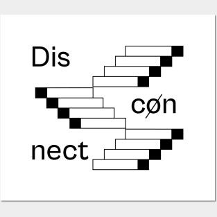 Disconnect - Art Illustration - White Posters and Art